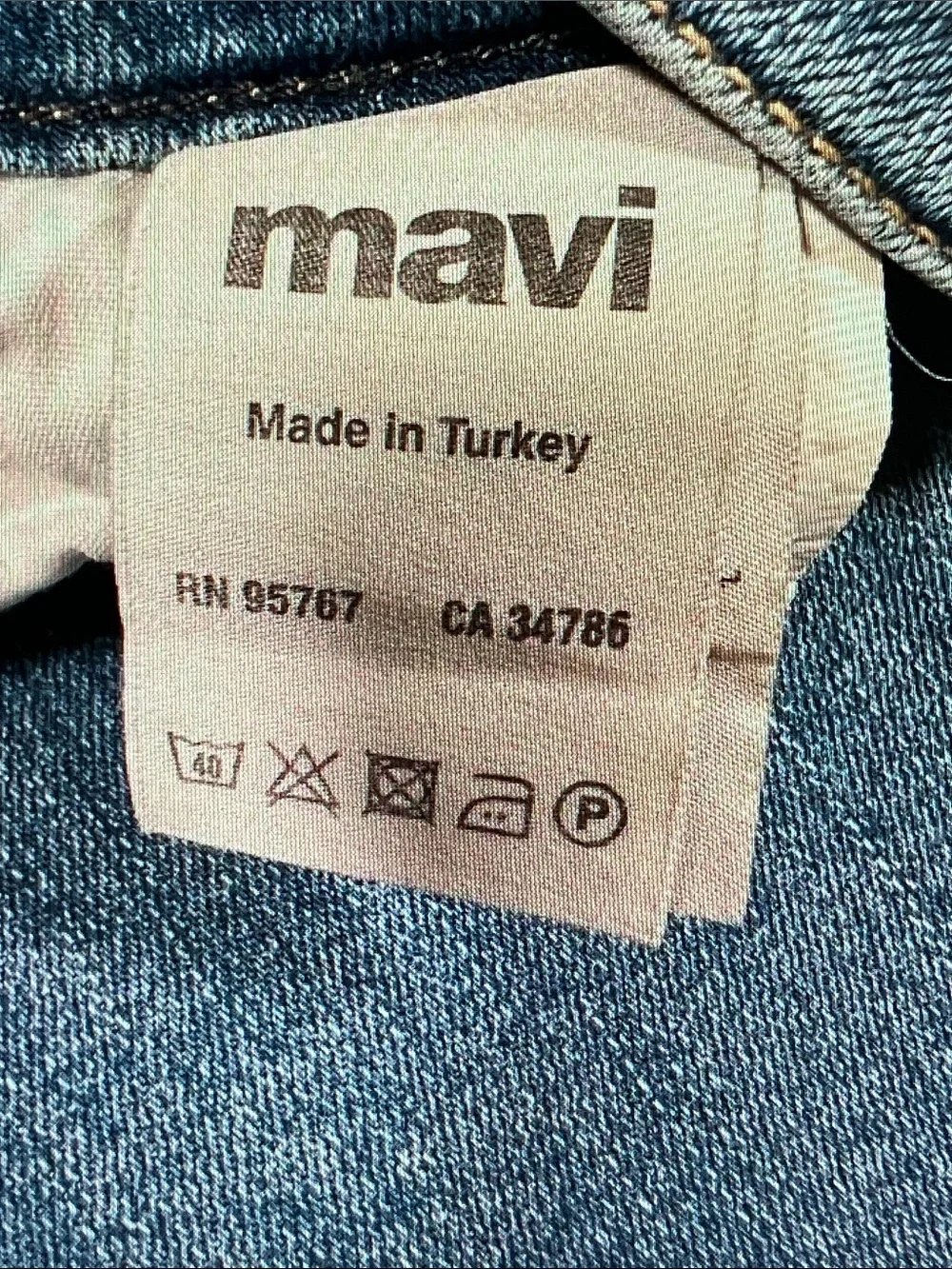 Mavi Women’s Boyfriend Jeans - Distressed Blue - Picture 5 of 7